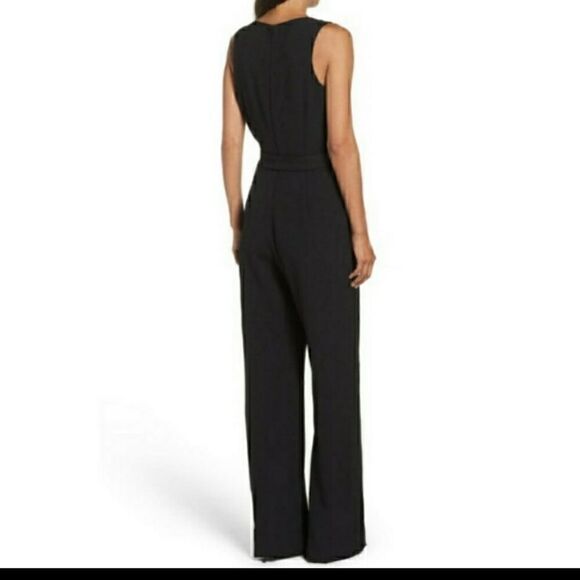 VINCE CAMUTO Tie Front Wide Leg Jumpsuit - Picture 3 of 3